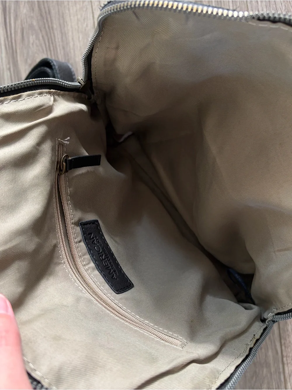 American Leather Black Women's Leather Backpack